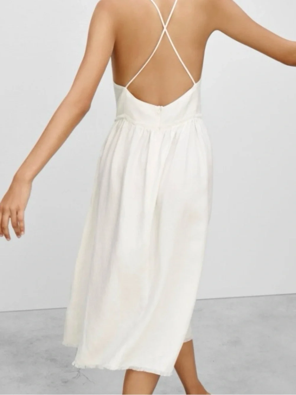 Le Fou Wilfred Hymne Frayed Linen Dress - Picture 2 of 5
